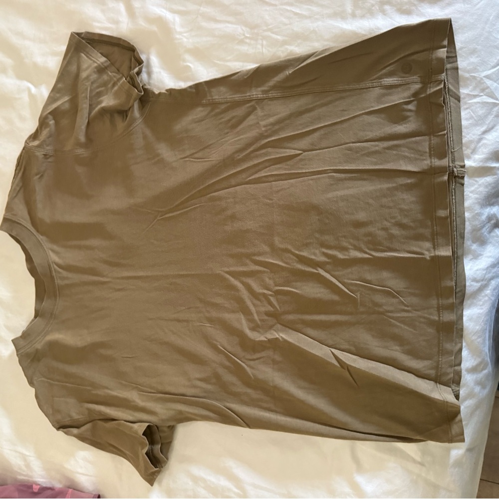 lululemon athletica Tan Short Sleeve Tee